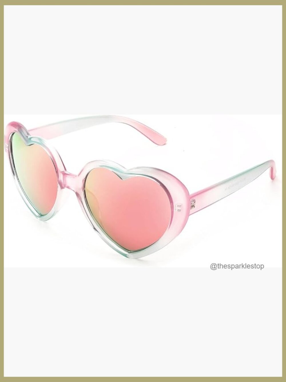 Polarized Heart Shaped Sunglasses Oversized Vintage Fashion Eyeglasses UV400